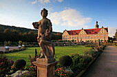Palace Garden, Weikersheim Castle, Weikersheim, Tauber valley, Baden-Wuerttemberg, Germany