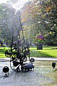 Fountain sculpture, Tinguely Museum, Basel, Switzerland