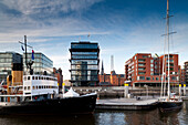 Blick auf den Sandtorkai, Sandtorhafen, Hafencity, Hansestadt Hamburg, Deutschland, Europa