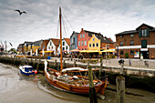 Hafen in Husum, Nordfriesland, Nordseeküste, Schleswig-Holstein, Deutschland, Europa