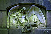 Grabstein auf dem Friedhof Ohlsdorf, der größte Parkfriedhof der Welt, Hamburg-Ohlsdorf, Hansestadt Hamburg, Deutschland, Europa
