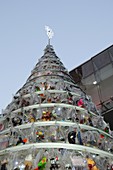 Christmas Tree with Plastic Toys