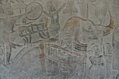 Angkor (Cambodia): bas-relief at the Angkor Wat