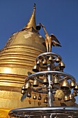 Bangkok (Thailand): bells with names at the pagoda on the top of the Golden Mount
