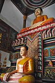 Phnom Penh (Cambodia): Buddha statues inside the Wat Langka