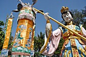 Pattaya (Thailand): statue in a Buddhist temple on the hill between the Walking Street and Jomtien