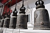 Bangkok (Thailand): ritual bells at a Buddhist temple