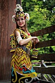 adult, Asia, Asian, beauty, Borneo, celebrate, celebration, Color image, day, ethnic, ethnicity, Female, folk, folklore, head and shoulders, human, indoors, interior, looking at camera, Malaysia, one, one person, people, Sarawak, Shoulders-up, tradition, 
