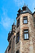 Detail of the castle of Wernigerode, Harz, Saxony-Anhalt, Germany, Europe