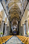 The Main Alter. Salisbury Cathedral. Salisbury. Wiltshire. England. UK.