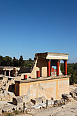 North entrance, Palace of Knossos, Knossos, Crete, Greece