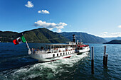 Paddle Wheel Steamer, Tremezzo, Lake Como, Lombardy, Italy