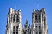 The Cathedrale Sts Michel et Gudule in Brussels Belgium