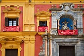 The Bishops Palace in Plaza del Obispo Malaga Spain