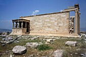 Athens Acropolis, the Caryatid and the Erechtheion