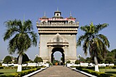 Patuxai Arch of Triumph, Vientiane, Laos, South East Asia