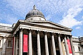 The National Gallery, Trafalgar Square, London, England, UK