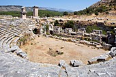 Amphitheatre in Xanthos, an ancient Lycian city in South West of modern Turkey