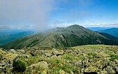 Appalachian Trail - Mount Adams from Gulfside Trail in the scenic landscape of the Presidential Range, which is located in the White Mountain National Forest of New Hampshire USA