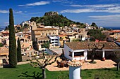 Begur village and castle Costa Brava Baix Empordà Girona Catalunya Spain