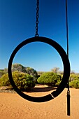 Dinner bell at an abandoned homestead in the outback of Western Australia