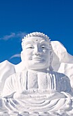 Sculpture of a Buddha at the Sapporo Winter Festival Hokkaido Sapporo Japan