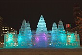 Ice sculpture at the Sapporo Hokkaido Winter Festival Sapporo Japan