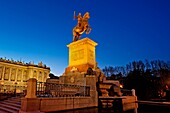 Felipe IV statue at Plaza de Oriente, Madrid, Spain