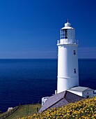 The lighthouse at Trevose Head on the North Cornwall coast near Padstow, Cornwall, England, United Kingdom