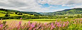 The Usk Valley near Crickhowell in the Brecon Beacons National Park Wales, United Kingdom