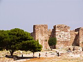 fortress, mytilini, lesbos island, north west aegean, greece, europe
