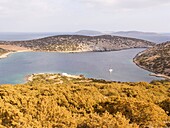 europe, greece, dodecanese, astypalea island, agrelidi bay
