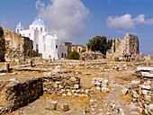 europe, greece, dodecanese, astypalea island, chora, castle, our lady of the castle church