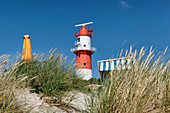 Elektrischer Leuchtturm, Südbad, Nordseeinsel Borkum, Ostfriesland, Niedersachsen, Deutschland