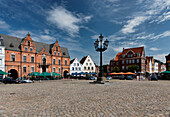 Marktplatz in Glückstadt, Schleswig-Holstein, Deutschland