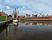 Harbour in Greetsiel, East Frisia, Lower Saxony, Germany