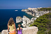 View along south coast, Bonifacio, Corsica, France