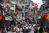 Traffic of Hanoi, Hanoi, Vietnam, Asia