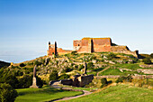 Ruins of the castle Hammershus, Bornholm, Denmark, Europe