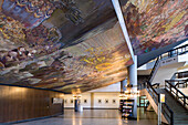 Deckengemälde Gesang vom Leben im Foyer des neuen Gewandhaus in Leipzig, es ist das größte Deckengemälde Europas, Sachsen, Deutschland, Europa