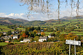 Village at Llyn Tegid near Bala, Gwynedd, North-Wales, Wales, Great Britain