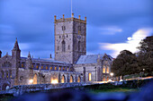 Kathedrale von St. Davids im Pembrokeshire, Pembrokeshire Coast National Park, Süd-Wales, Wales, Großbritannien