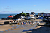Tenby harbour, Pembrokeshire, south-Wales, Wales, Great Britain