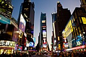 Times Square at night, Manhattan, New York City, USA