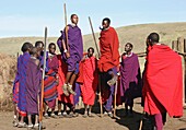 Africa, Tanzania, Maasai an ethnic group of semi-nomadic people February 2006