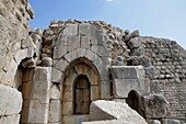 Israel, Golan Heights, The Nimrod Fortress Qala'at Namrud, an ancient fortress, built around 1229 by Al-Aziz Uthman, in the northern Golan Heights The fort has been reconstructed and enlarged through the years by different rulers of the Holy Land, until