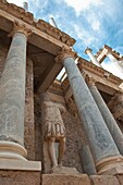 Ruins of Roman theater. Mérida. Badajoz. Spain.