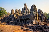 The ancient ruins of Angkor Thom at the Angkor Wat site in Cambodia
