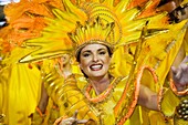 Carnaval parade at the Sambodromo, Rio de Janeiro Brazil