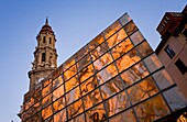 Zaragoza, Aragón, Spain:La seo,  square Foro museum and the bell tower ofLa Seo'